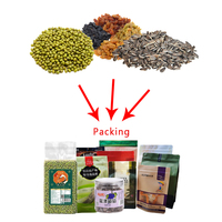 Petite machine automatisée de pesage et d'emballage quantitatifs d'aliments pour granules/poudre/riz/noix/thé Peseuse à têtes multiples Machine de remplissage