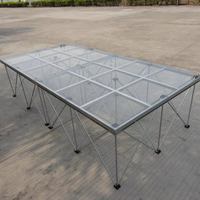 Scène de marionnette portable en verre de haute qualité facile à installer pour l'événement