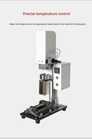Petite machine de moulage par injection de plastique verticale pneumatique de bureau pour feuilles extensibles
