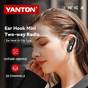 Radio Komunikasi Mini Ear Hook Talkie-walkie Dua Arah untuk Hotel Restoran W5-<span class=keywords><strong>2</strong></span> - Product Image 3