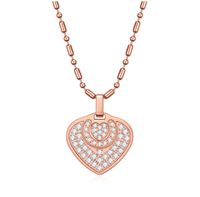 Collier pendentif santé en acier inoxydable 316L anti-rayonnement EMF, énergie scalaire cardiaque quantique avec strass et placage or pour événements