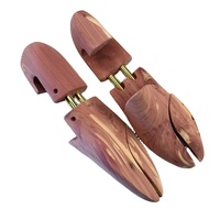 Árboles de zapatos de cedro americano aromático para hombre, vestido y zapatilla, modelador de zapatos, árbol de madera