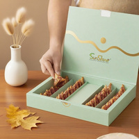 Boîte cadeau arabe personnalisée Sunshine pour Ramadan Kareem Sweets Emballage de dessert de luxe réutilisable Boîte du désert certifiée