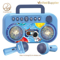 Haut-parleur éducatif pour enfants à double microphone pour clavier et chant, jouet en ABS – Vente chaude
