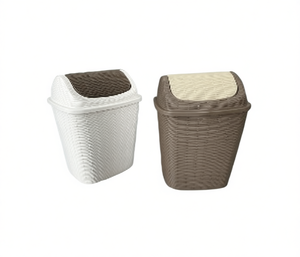 Cestino per Rifiuti in Plastica 23,5x21x35 Cm, Durevole per Cucina, Bagno, Ufficio, Design Minimalista, Autoportante - Product Image 1