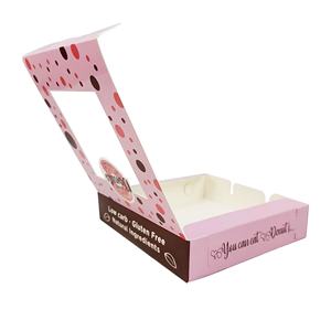 Cetakan Kustom Donat Roti Mengambil Kotak Kertas Kotak Manis dengan Jendela Plastik - Product Image 3