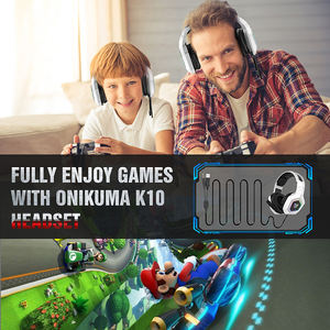 หูฟังเกมมิ่ง <span class=keywords><strong>ONIKUMA</strong></span> <span class=keywords><strong>K10</strong></span> สีขาว ขนาด 3.5 มม. คุณภาพเยี่ยม พร้อมเสียงเบสทรงพลัง - Product Image 5