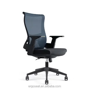 Modern stil ergonomik döner masa sandalye orta geri fileli sandalye kumaş ofis koltuğu personel için toptan Silla de oficina