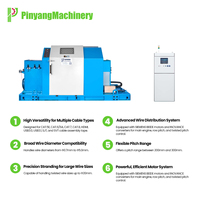 Machine à tordre électrique simple Pinyang pour câbles en cuivre de haute qualité, 1000 mm, équipement PLC pour la fabrication de câbles