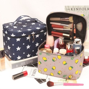 Bolsa de Maquillaje Portátil Impermeable para Mujer, Organizador de Artículos de Aseo de Gran Capacidad, Bolsa de Almacenamiento de Cosméticos - Product Image 5