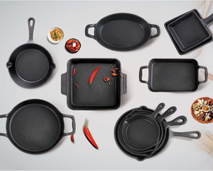 Factory Wholesale No Coating Clay Frying <strong>Pan</strong> Thickened Heat <strong>Preservation</strong> Rectangular Baking <strong>Pan</strong> Pot Cover Wood Hand Grip for - Product Image 1