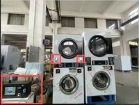 Laveuse-sécheuse combinée Fomax, best-seller et de qualité supérieure, équipement de blanchisserie commercial en acier inoxydable pour service de lavage en libre-service