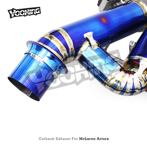 Sistema de escape Valvetronic OEM para Mclaren <span class=keywords><strong>Artura</strong></span> <span class=keywords><strong>Spider</strong></span> 3,0 T 2023-2025, silenciador de tubos de titanio con control de sonido dinámico - Product Image 4