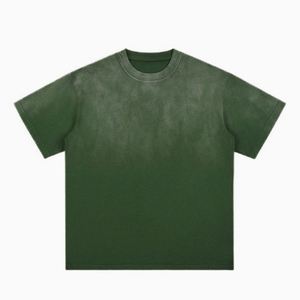 เสื้อยืดโอเวอร์ไซส์สไตล์วินเทจ ผ้าคอตตอนหนานุ่ม สตรีทแวร์อเมริกัน ทรงยูนิเซ็กส์ ไหล่ตก ไล่เฉดสี - Product Image 5