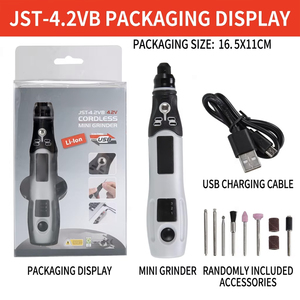 Petit meuleur à batterie au lithium pour polir, couper et graver le jade et le bois, outil rechargeable à batterie au lithium - Product Image 1