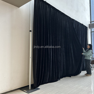 Tenda Decorativa di Lusso in Seta Ghiaccio Bianca con Drappeggi Ondulati per Eventi e Matrimoni - Product Image 6