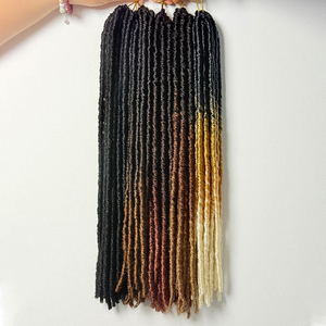 BELEZA 18" Gypsy Locs Faux Dreadlocks Treccine all'Uncinetto Facili da Installare Estensioni di Capelli in Fibra a Bassa Temperatura - Product Image 2
