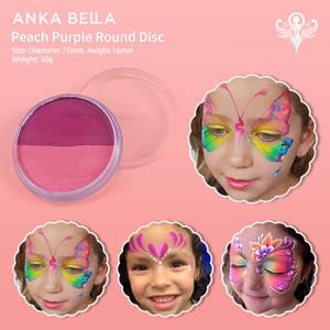 <span class=keywords><strong>Pintura</strong></span> Facial Ankabella de Doble Color, Natural, No Tóxica, a Base de Plantas, Segura para la Piel, Pigmento para Pintar el Cuerpo para Niños - Product Image 3
