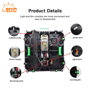 Đầy đủ màu sắc p3.91 p4.81 sân khấu Backdrop cho thuê hiển thị Panels pantalla ngoài trời Màn hình LED - Product Image 4