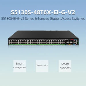 สวิตช์อีเธอร์เน็ตกิกะบิตแบบจัดการได้ 48 พอร์ต พร้อมอัปลิงค์ 6x 10G SFP+ สำหรับเครือข่ายระดับองค์กร - Product Image 1