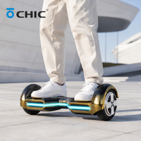 Hoverboard Électrique Auto-Équilibré 8 Pouces avec Moteur Brushless 160W, Deux Roues, Haut-parleur Musical, Vitesse Max 12km/h