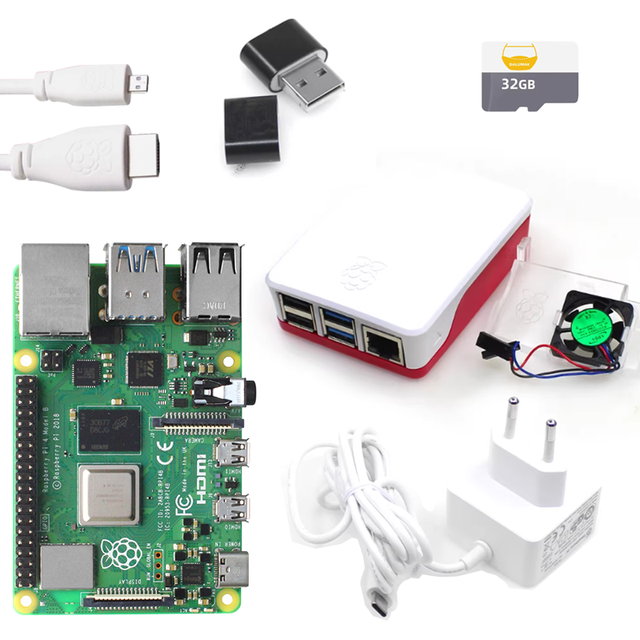 Raspberry Pi 4 Motherboard Official Kit Development Board Programming AI Introduction Python