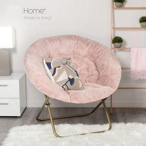 เก้าอี้พับได้สำหรับผู้ใหญ่ผ้าลูกฟูกสีชมพูพับได้แคมป์ปิ้งมูนแชร์น้ำหนักเบาใช้กลางแจ้งงานตามสั่ง - Product Image 4