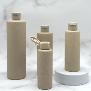 Flacon cosmétique vide écologique en <span class=keywords><strong>paille</strong></span> de blé avec bouchon à clapet - Product Image 4