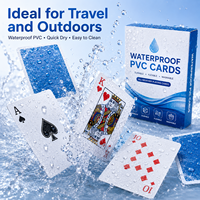 Jeu de cartes à jouer 100% plastique imperméable, personnalisé, imprimé, jeu de poker en PVC, cartes à jouer en plastique de haute qualité