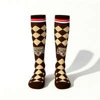 Chaussettes de football athlétiques standard en tricot chaud avec amorti en terry intégral pour jeunes joueurs de lycée et activités sportives de plein air au printemps