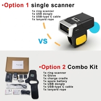 Escáner de Anillo Resistente Zebra para Código QR y Código de Barras, Lector de Manos Libres para Recolección de Datos