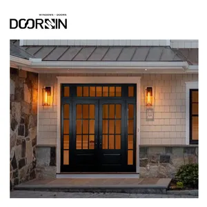 Doorwin Entry Wood Double Exterior Entrance Doors Custom For Houses Modern