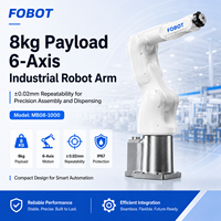 Robot industriel FOBOT Mb08-1000 à 6 axes, charge utile de 8 kg, portée de 1000 mm, IP67, prise en charge SDK et PLC pour l'assemblage, le prélèvement et le placement