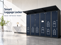 Casillero Inteligente para Equipaje, Sistema de Almacenamiento de Equipaje de Autoservicio, Sistema de Almacenamiento Seguro para Hoteles, Centros Turísticos, Centros Comerciales, OEM