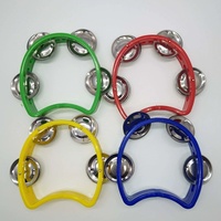 Hand Bell Percussion Instrument Tambourine Ring Thickened Small Four Bell Ring Orff Rattle