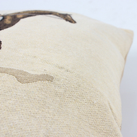 Housse de coussin et taie d'oreiller en jacquard tissé avec broderie personnalisée, design personnalisé, 45x45 cm, coton/polyester, usage domestique