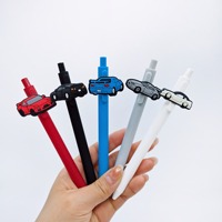 Stylo bille publicitaire en gros, nouveau, à thème automobile, avec autocollant en PVC souple, pour étudiants, cadeau idéal