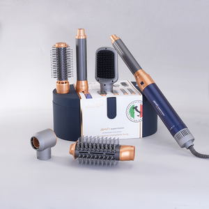 ENZO <span class=keywords><strong>6</strong></span> en 1 Hair Styler One Step Blow Brush Set Peine de aire caliente Rizador con cepillo intercambiable Cabezal giratorio Cepillo secador de pelo - Product Image 5