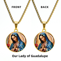 Vente en gros de pendentifs religieux Notre-Dame de Guadalupe Vierge de la Paix, style religieux, pour projets