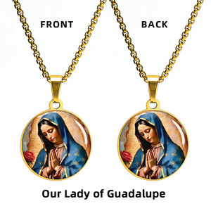 GIVELUCK - Colgante <span class=keywords><strong>de</strong></span> Nuestra Señora <span class=keywords><strong>de</strong></span> <span class=keywords><strong>Guadalupe</strong></span>, <span class=keywords><strong>Virgen</strong></span> <span class=keywords><strong>de</strong></span> <span class=keywords><strong>la</strong></span> Paz, Estilo Religioso, Proyecto al por Mayor - Product Image 5