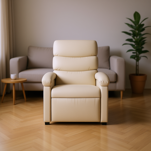 เก้าอี้ปรับเอนหนัง PU พนักพิงสูง แบบปรับด้วยมือ ดีไซน์ร่วมสมัย เฟอร์นิเจอร์ห้องนั่งเล่น - Product Image 2