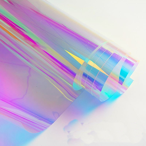 Película de vidrio con efecto de arcoíris de camaleón iridiscente holográfico, calcomanía decorativa DIY para fiesta de Navidad, <span class=keywords><strong>manualidades</strong></span> de <span class=keywords><strong>papel</strong></span> decorativas para el hogar - Product Image 4