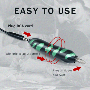 Kit de Máquina de Tatuaje Rotativa Profesional Portátil de Aleación de Aluminio con Fuente de Alimentación y Pluma Inalámbrica - Product Image 5
