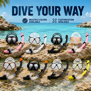 Máscara de <span class=keywords><strong>Buceo</strong></span> <span class=keywords><strong>y</strong></span> Snorkel Rosa para Adultos, Máscara Panorámica Antivaho <span class=keywords><strong>y</strong></span> Antifugas <span class=keywords><strong>con</strong></span> <span class=keywords><strong>Tubo</strong></span> de Respiración Seco para Mujeres - Product Image 4