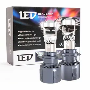 H4 Lâmpada LED Farol LED H1 H7 H8 H11 HB3 HB4 60W Luzes LED 4 cores flash Auto Lâmpada Carro Automóveis Lâmpada de cabeça LED