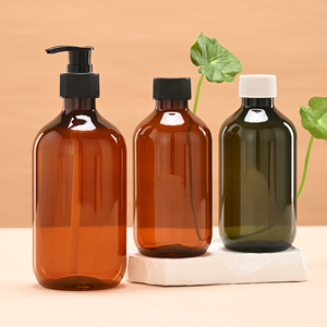 300ml <strong>500ml</strong> <strong>Plastic</strong> Body Lotion <strong>Bottle</strong> with Pump Amber Green Shampoo Packaging <strong>Bottle</strong> Empty Shampoo and Conditioner <strong>Bottles</strong> - Product Image 5