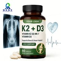 Capsules de Vitamine D3 + K2 pour Complément Alimentaire Quotidien en Marque Blanche – Nutriments Naturels et Favorisent l'Absorption Corporelle