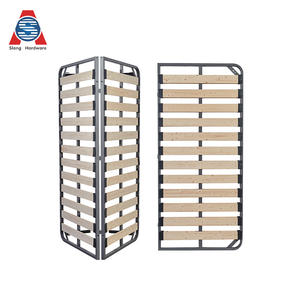 Современная металлическая деревянная двуспальная кровать для спальни Супер Королева Король полноразмерная кровать для хранения с ножками - Product Image 4