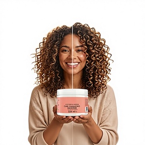 Crema para el Cabello con Aceite de Coco Herbal y Manteca de Karité, Protección del Color, Protección contra el Calor, Fijación Media, Hidratante, Reparadora y Estilizadora para Rizos - Product Image 3