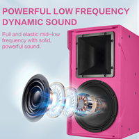 Haut-parleur audio professionnel passif 2 voies NX-10/12 de 12 pouces à large bande 450W avec système de fixation M8 pour une clarté vocale élevée en auditorium et salle de banquet